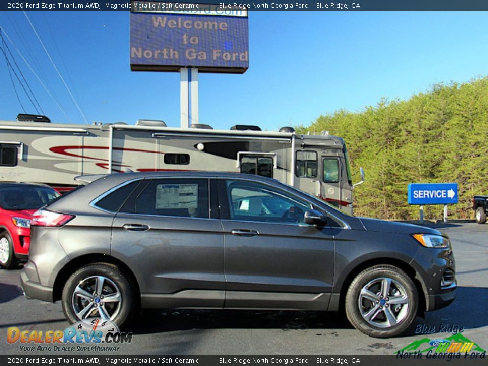 2020 Ford Edge Titanium AWD Magnetic Metallic / Soft Ceramic Photo #6