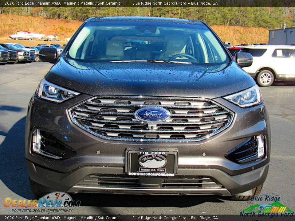 2020 Ford Edge Titanium AWD Magnetic Metallic / Soft Ceramic Photo #8