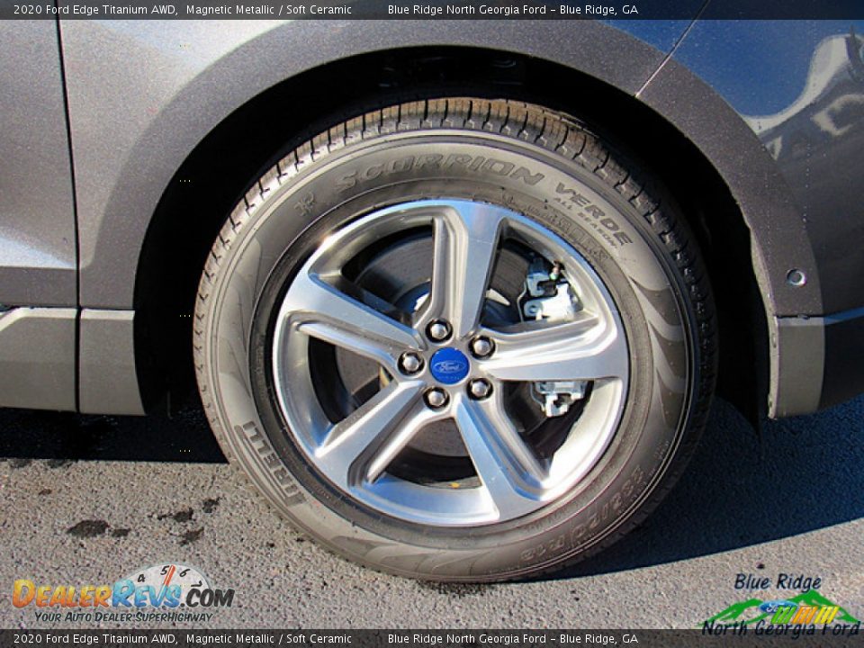 2020 Ford Edge Titanium AWD Magnetic Metallic / Soft Ceramic Photo #9
