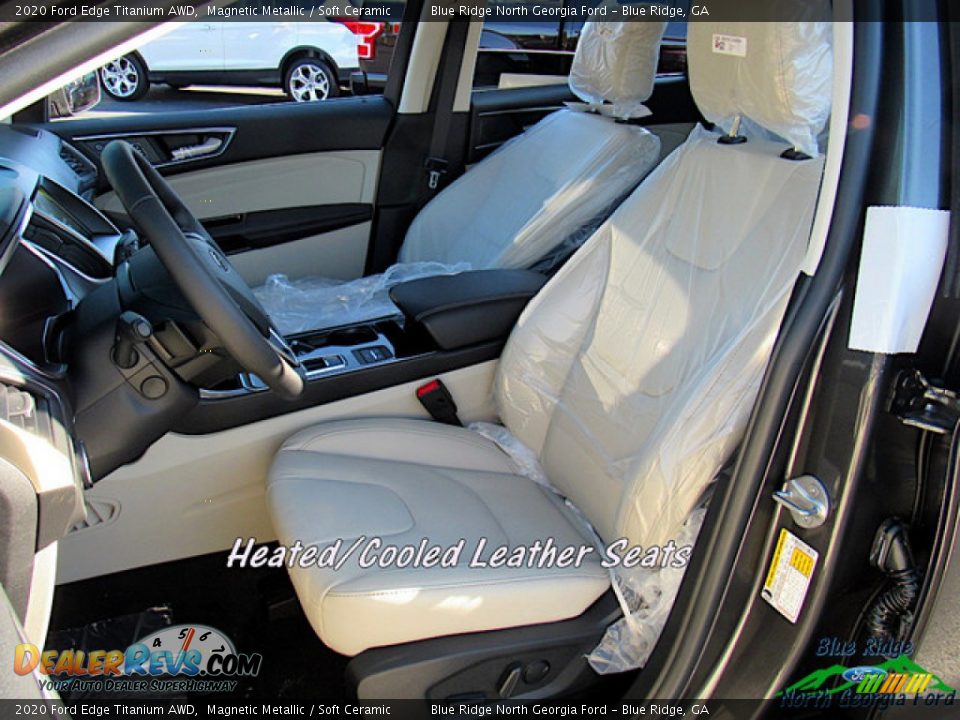 2020 Ford Edge Titanium AWD Magnetic Metallic / Soft Ceramic Photo #10