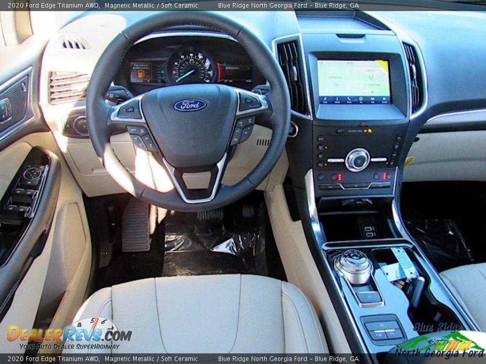 2020 Ford Edge Titanium AWD Magnetic Metallic / Soft Ceramic Photo #15