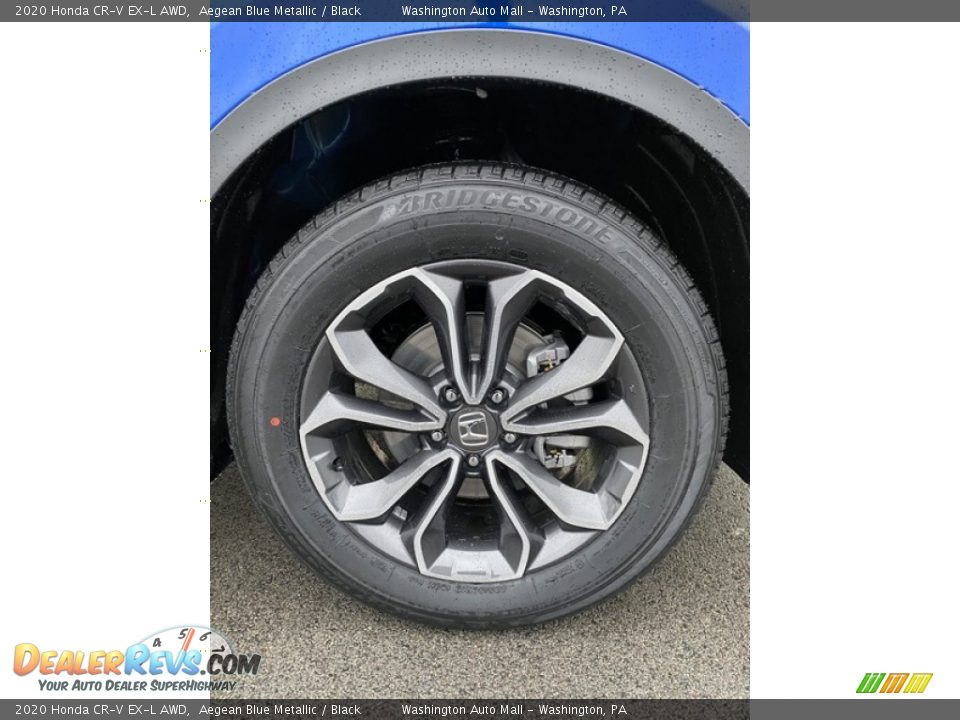 2020 Honda CR-V EX-L AWD Aegean Blue Metallic / Black Photo #28