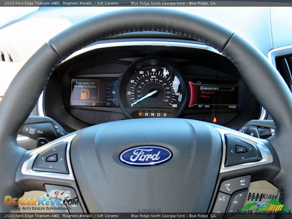 2020 Ford Edge Titanium AWD Magnetic Metallic / Soft Ceramic Photo #18