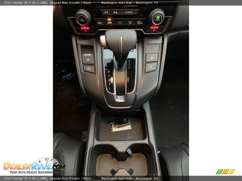 2020 Honda CR-V EX-L AWD Aegean Blue Metallic / Black Photo #32