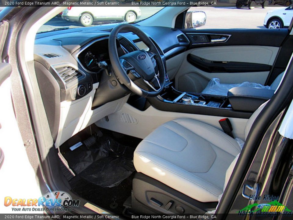 2020 Ford Edge Titanium AWD Magnetic Metallic / Soft Ceramic Photo #28