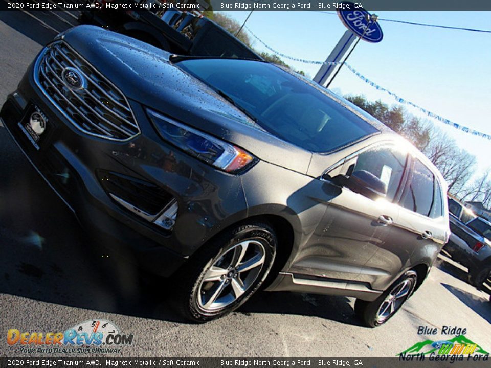 2020 Ford Edge Titanium AWD Magnetic Metallic / Soft Ceramic Photo #31