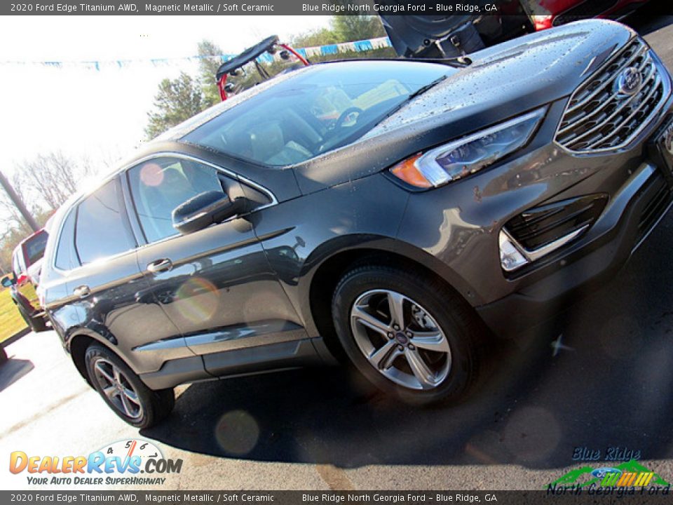 2020 Ford Edge Titanium AWD Magnetic Metallic / Soft Ceramic Photo #32