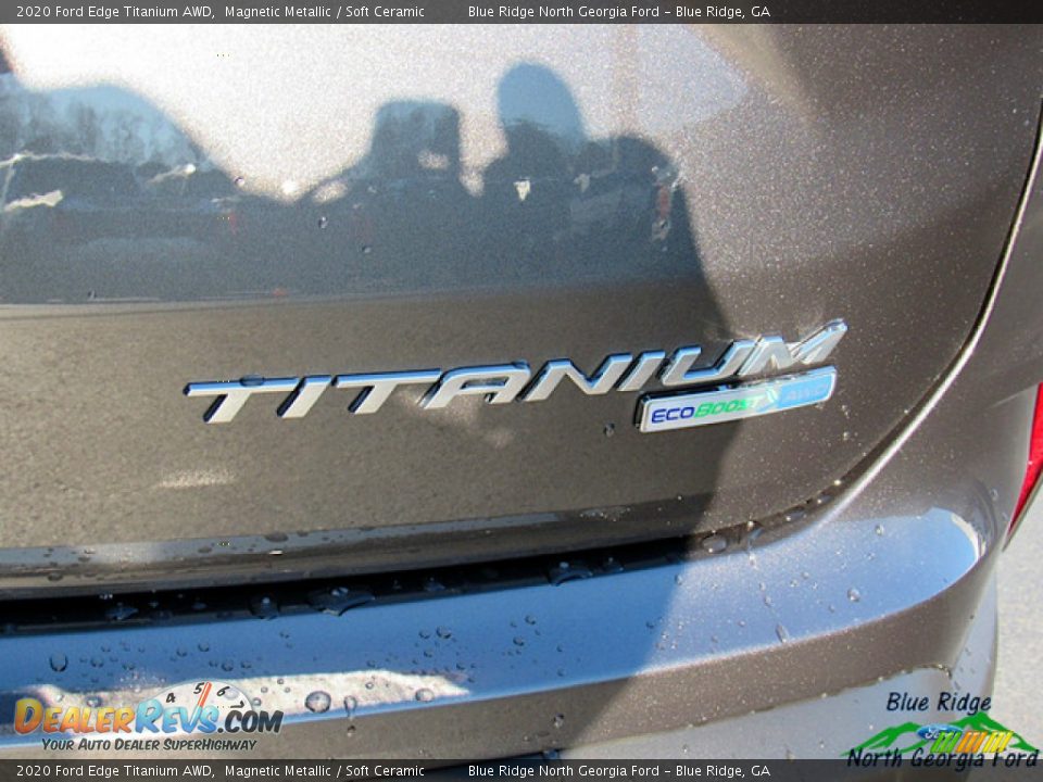2020 Ford Edge Titanium AWD Magnetic Metallic / Soft Ceramic Photo #36