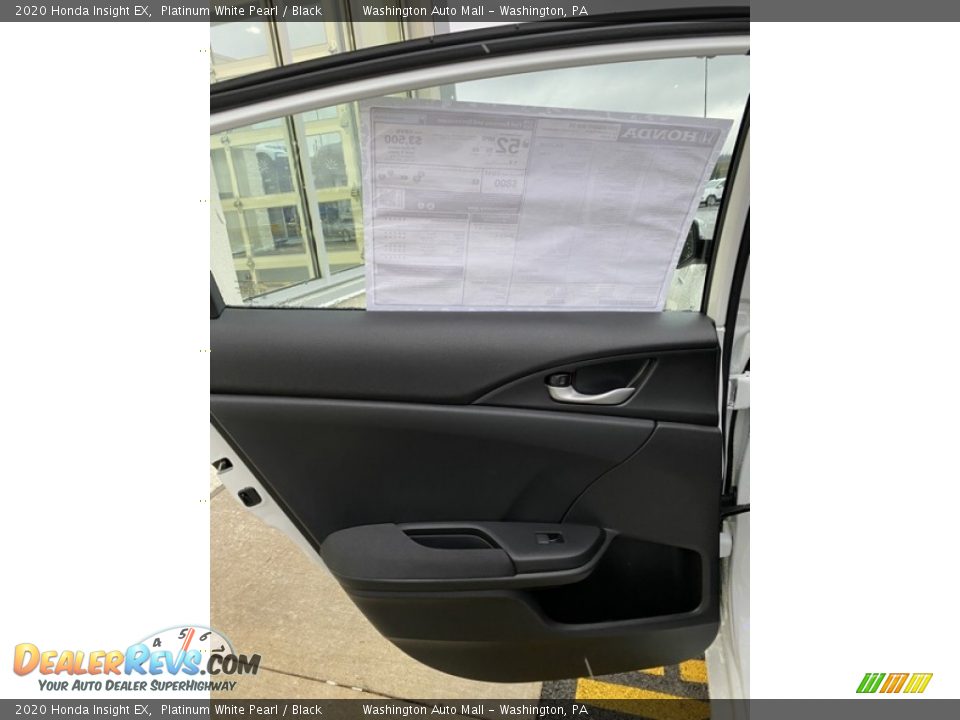 2020 Honda Insight EX Platinum White Pearl / Black Photo #17