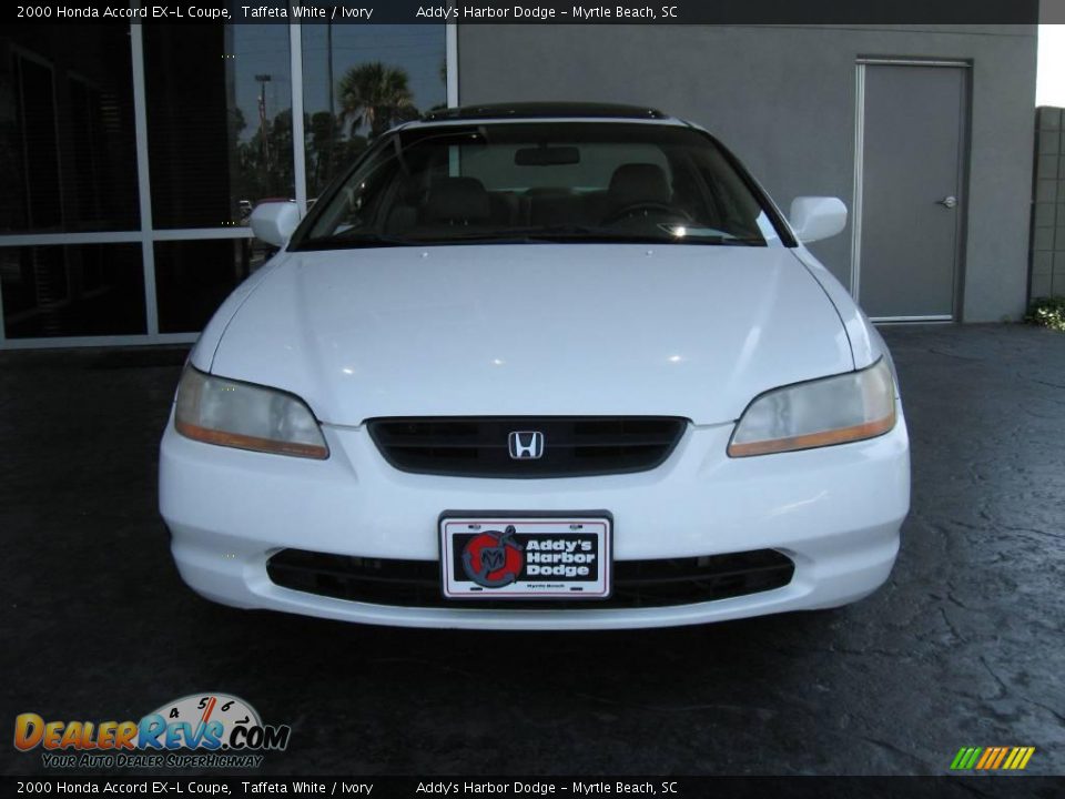 2000 Honda Accord EX-L Coupe Taffeta White / Ivory Photo #2