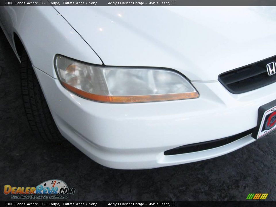 2000 Honda Accord EX-L Coupe Taffeta White / Ivory Photo #4