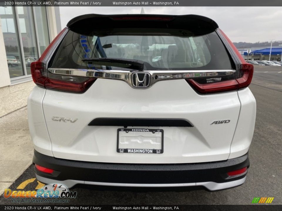 2020 Honda CR-V LX AWD Platinum White Pearl / Ivory Photo #6