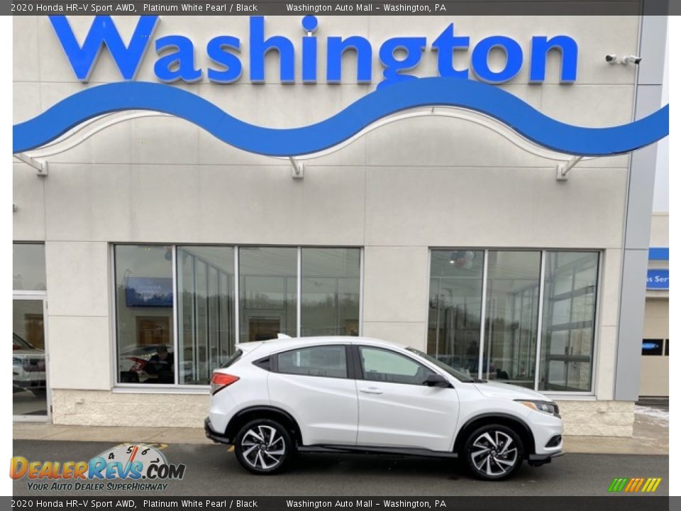 2020 Honda HR-V Sport AWD Platinum White Pearl / Black Photo #1