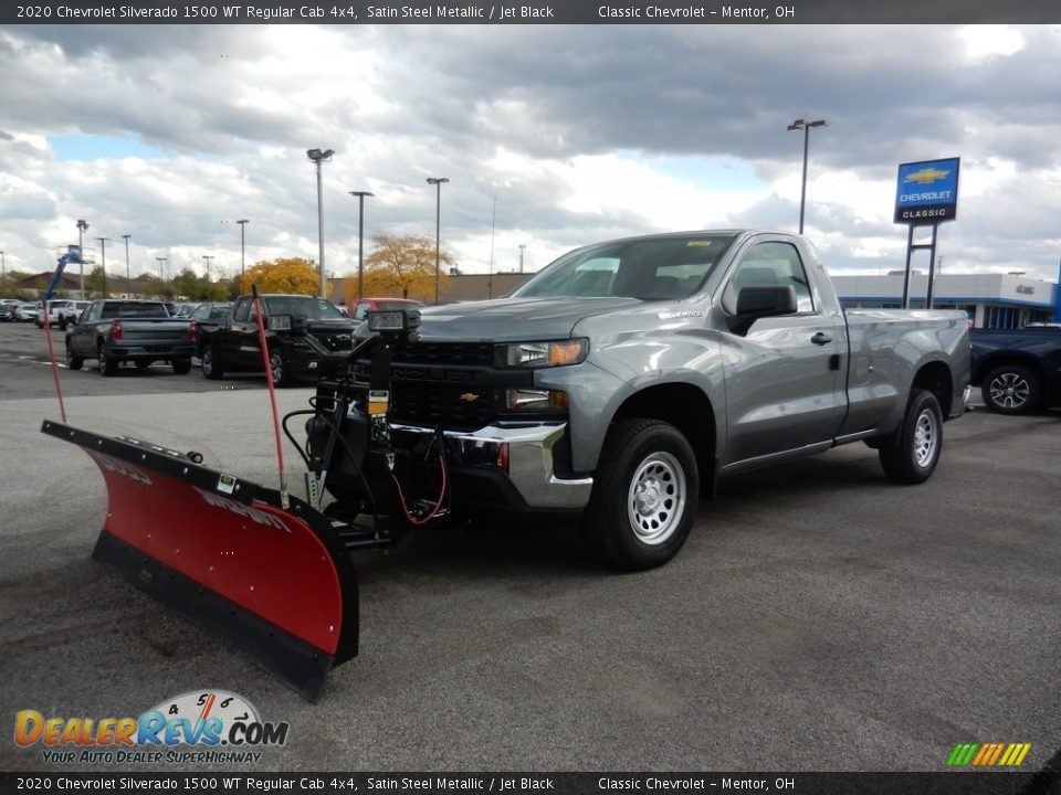 2020 Chevrolet Silverado 1500 WT Regular Cab 4x4 Satin Steel Metallic / Jet Black Photo #1