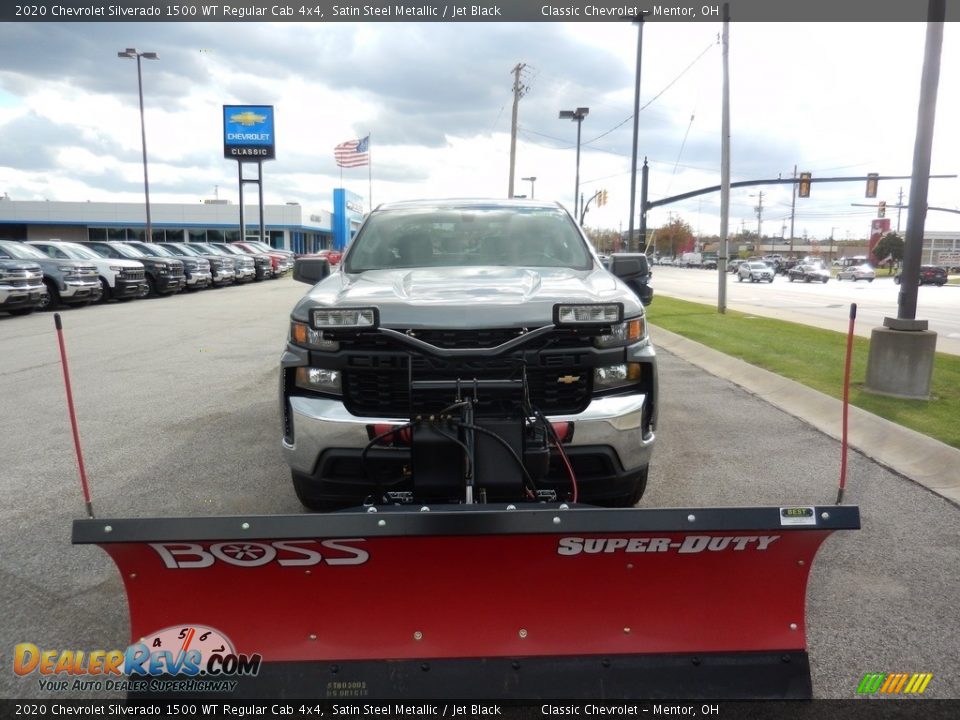 2020 Chevrolet Silverado 1500 WT Regular Cab 4x4 Satin Steel Metallic / Jet Black Photo #2