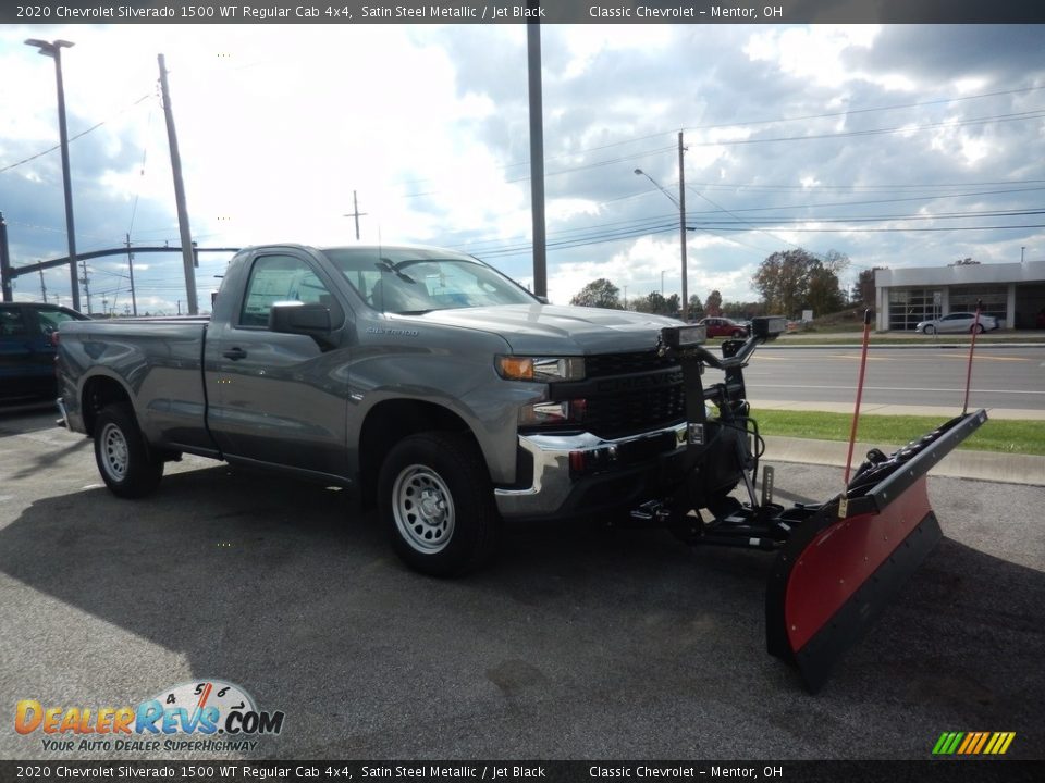 2020 Chevrolet Silverado 1500 WT Regular Cab 4x4 Satin Steel Metallic / Jet Black Photo #3