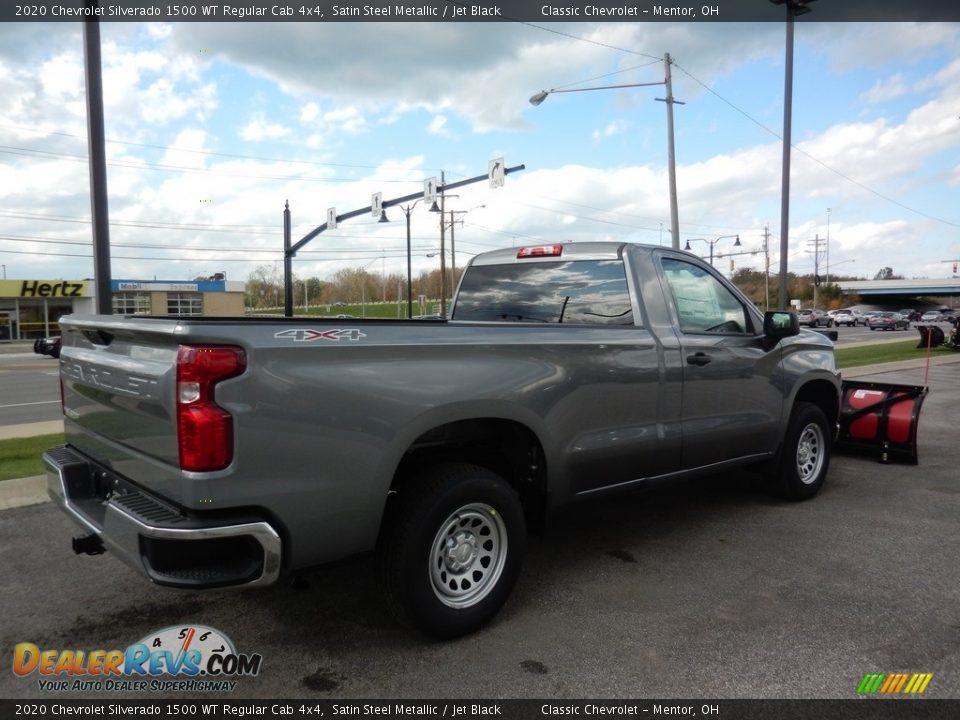 2020 Chevrolet Silverado 1500 WT Regular Cab 4x4 Satin Steel Metallic / Jet Black Photo #4
