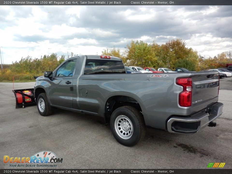 2020 Chevrolet Silverado 1500 WT Regular Cab 4x4 Satin Steel Metallic / Jet Black Photo #5