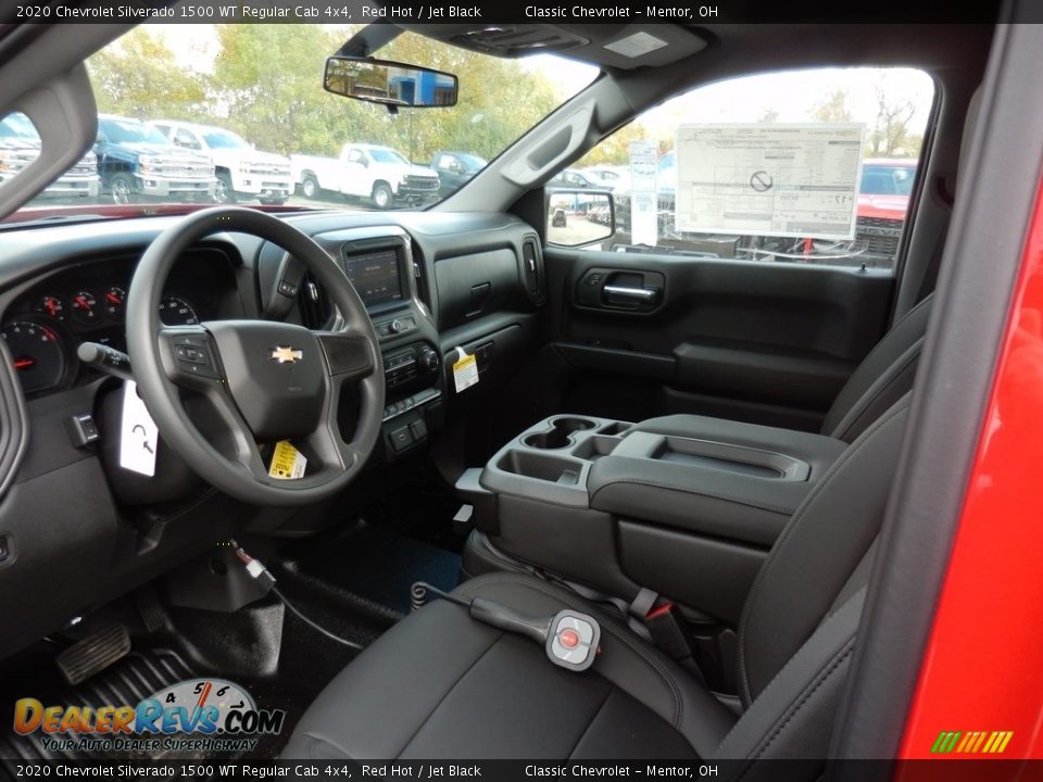 2020 Chevrolet Silverado 1500 WT Regular Cab 4x4 Red Hot / Jet Black Photo #7