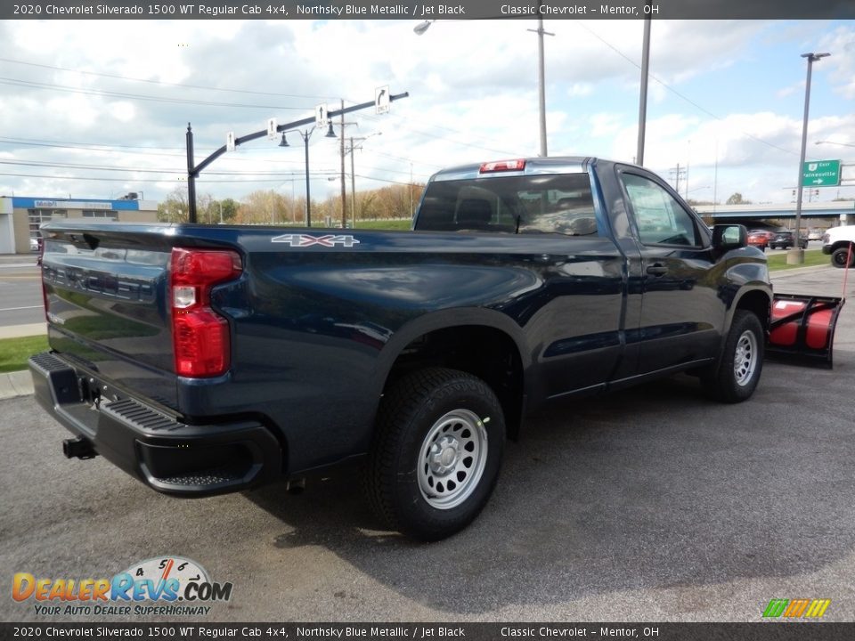 2020 Chevrolet Silverado 1500 WT Regular Cab 4x4 Northsky Blue Metallic / Jet Black Photo #4