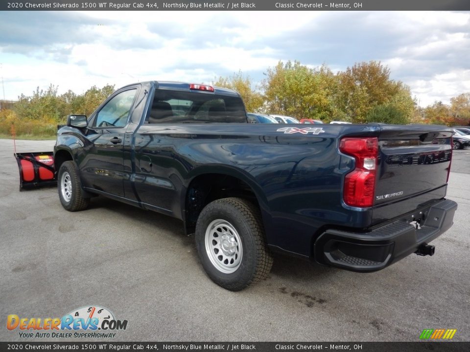 2020 Chevrolet Silverado 1500 WT Regular Cab 4x4 Northsky Blue Metallic / Jet Black Photo #5