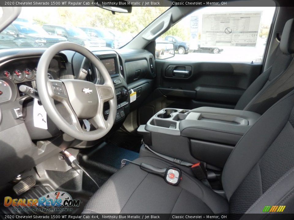 2020 Chevrolet Silverado 1500 WT Regular Cab 4x4 Northsky Blue Metallic / Jet Black Photo #7