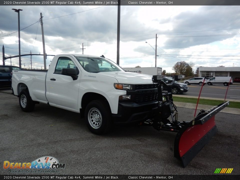 2020 Chevrolet Silverado 1500 WT Regular Cab 4x4 Summit White / Jet Black Photo #3