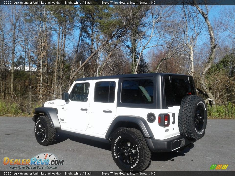 2020 Jeep Wrangler Unlimited Willys 4x4 Bright White / Black Photo #2
