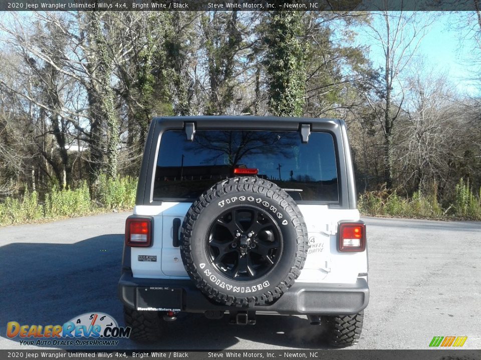 2020 Jeep Wrangler Unlimited Willys 4x4 Bright White / Black Photo #8