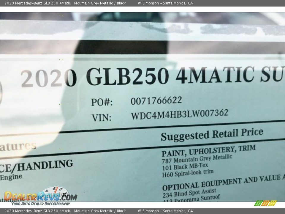2020 Mercedes-Benz GLB 250 4Matic Mountain Grey Metallic / Black Photo #11