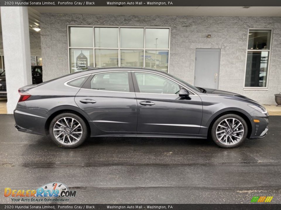 2020 Hyundai Sonata Limited Portofino Gray / Black Photo #3
