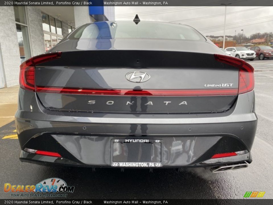 2020 Hyundai Sonata Limited Portofino Gray / Black Photo #5