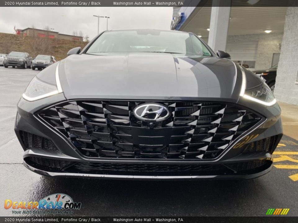 2020 Hyundai Sonata Limited Portofino Gray / Black Photo #8