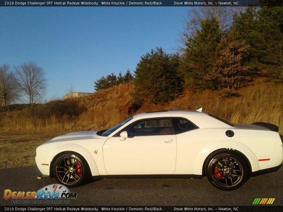 2019 Dodge Challenger SRT Hellcat Redeye Widebody White Knuckle / Demonic Red/Black Photo #2