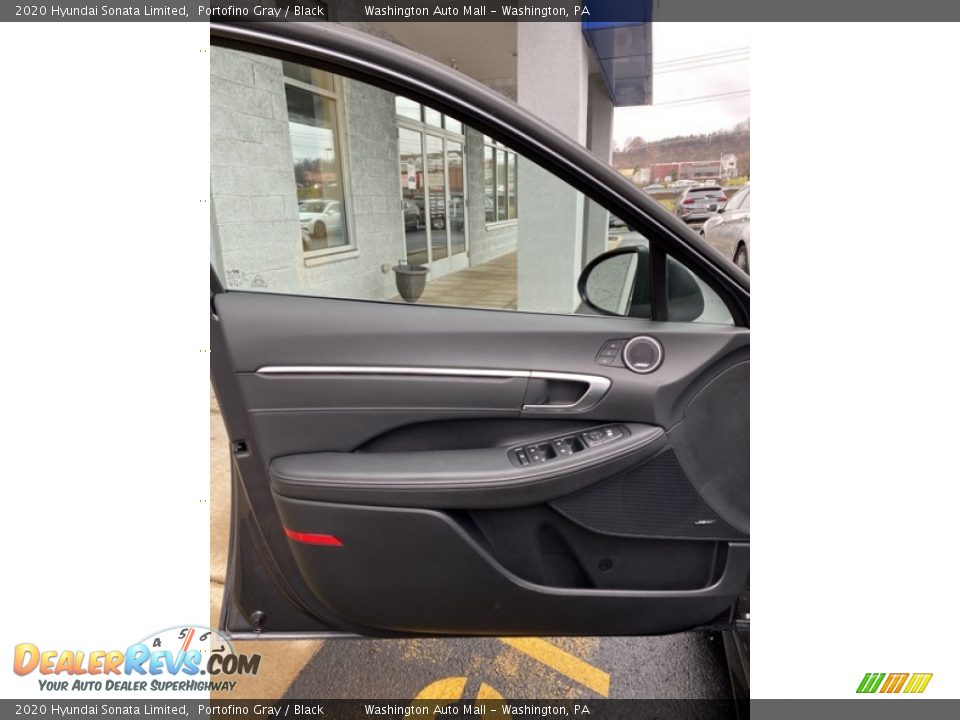 2020 Hyundai Sonata Limited Portofino Gray / Black Photo #11