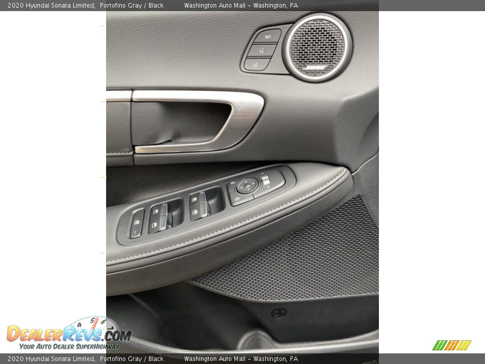 2020 Hyundai Sonata Limited Portofino Gray / Black Photo #12