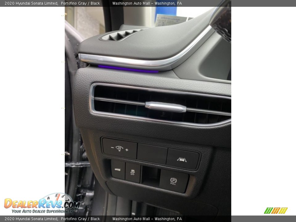 2020 Hyundai Sonata Limited Portofino Gray / Black Photo #13