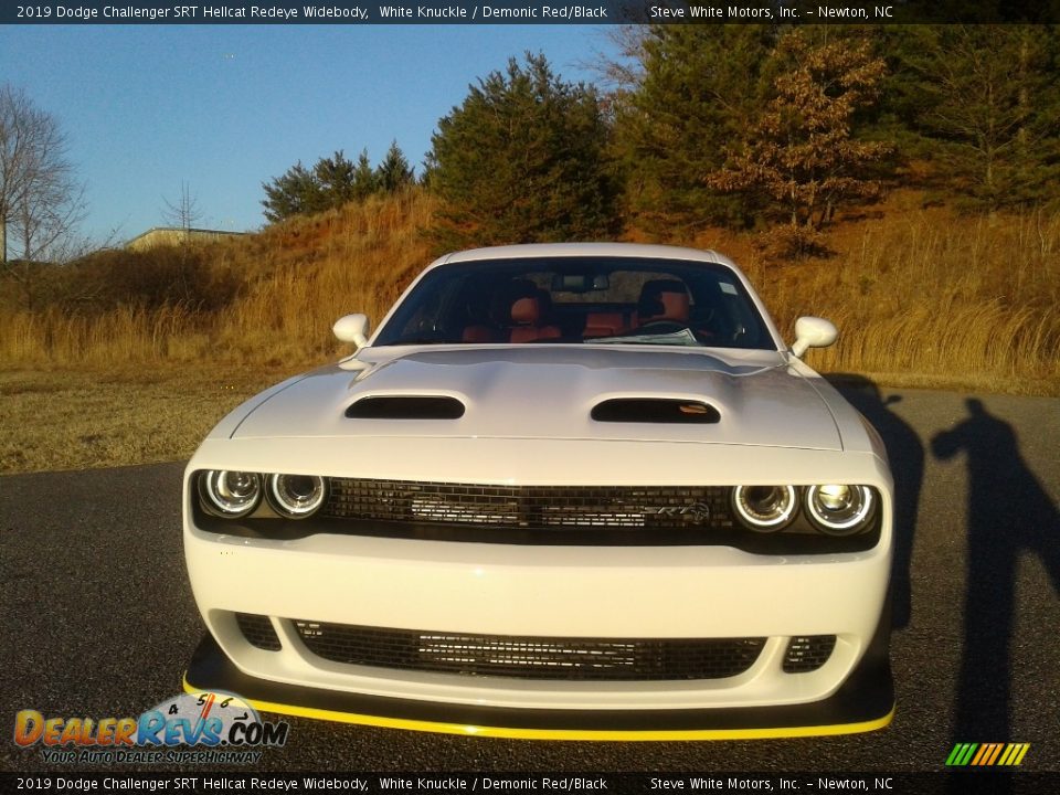 2019 Dodge Challenger SRT Hellcat Redeye Widebody White Knuckle / Demonic Red/Black Photo #6