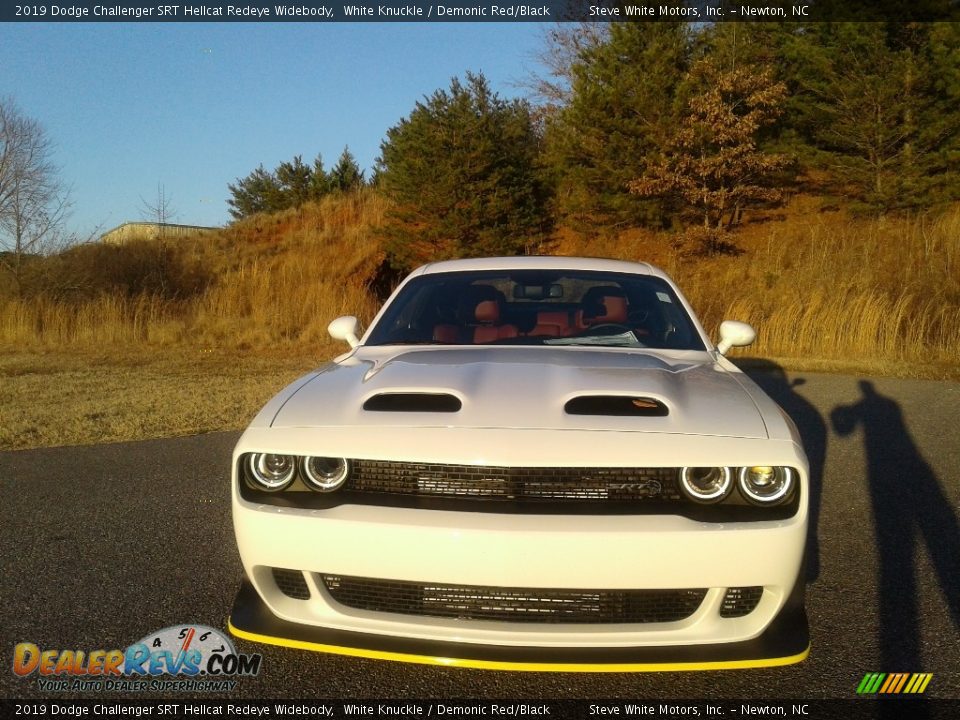 2019 Dodge Challenger SRT Hellcat Redeye Widebody White Knuckle / Demonic Red/Black Photo #7