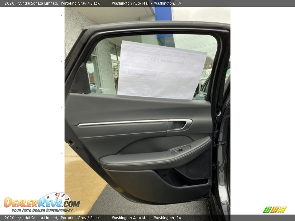 2020 Hyundai Sonata Limited Portofino Gray / Black Photo #17