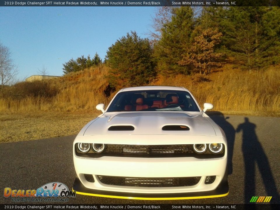 2019 Dodge Challenger SRT Hellcat Redeye Widebody White Knuckle / Demonic Red/Black Photo #8