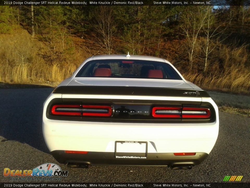 2019 Dodge Challenger SRT Hellcat Redeye Widebody White Knuckle / Demonic Red/Black Photo #10