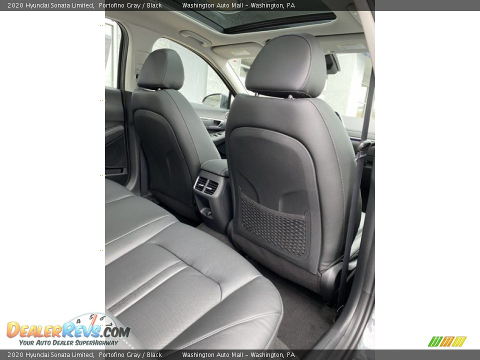 2020 Hyundai Sonata Limited Portofino Gray / Black Photo #24