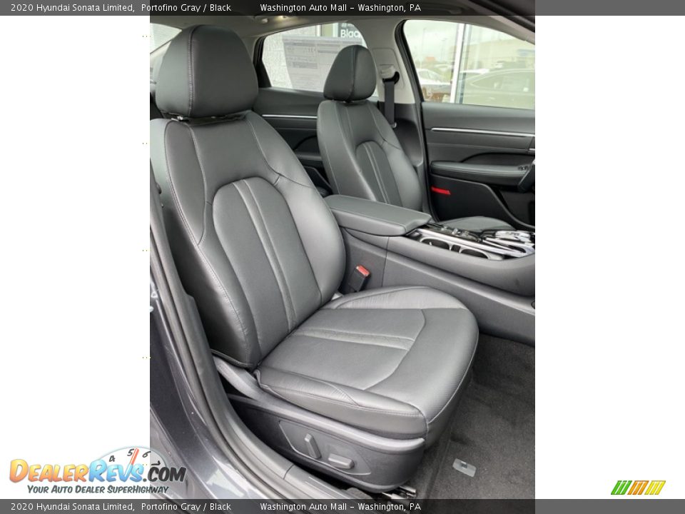 2020 Hyundai Sonata Limited Portofino Gray / Black Photo #25