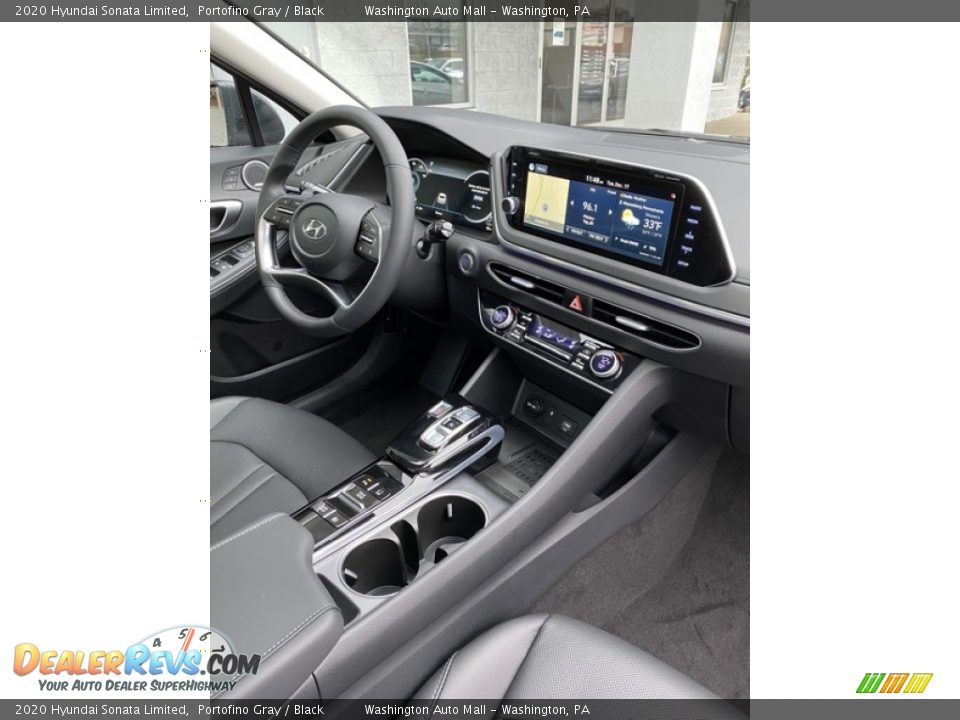 2020 Hyundai Sonata Limited Portofino Gray / Black Photo #26