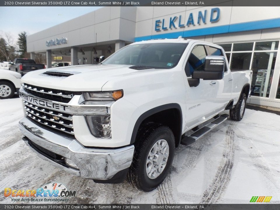 2020 Chevrolet Silverado 3500HD LTZ Crew Cab 4x4 Summit White / Jet Black Photo #3