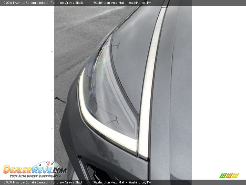 2020 Hyundai Sonata Limited Portofino Gray / Black Photo #29