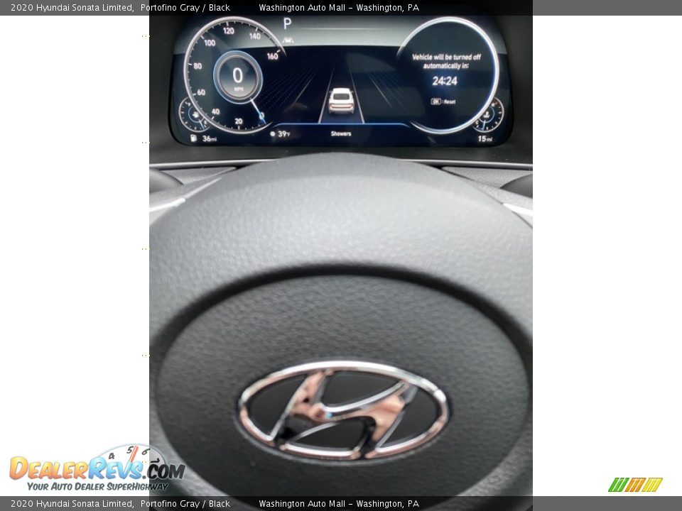 2020 Hyundai Sonata Limited Portofino Gray / Black Photo #30