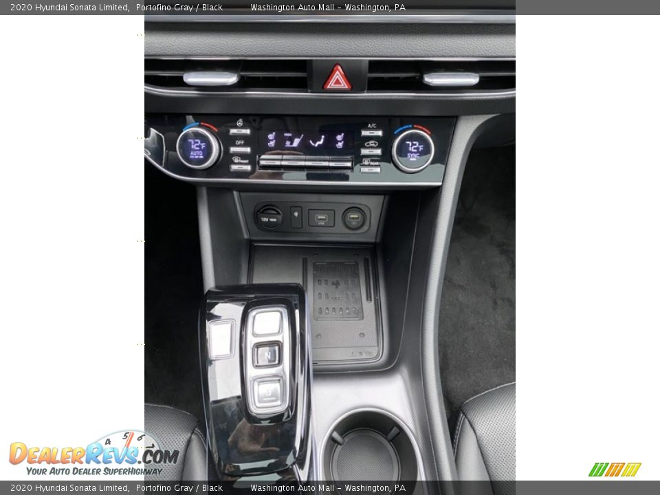 2020 Hyundai Sonata Limited Portofino Gray / Black Photo #33