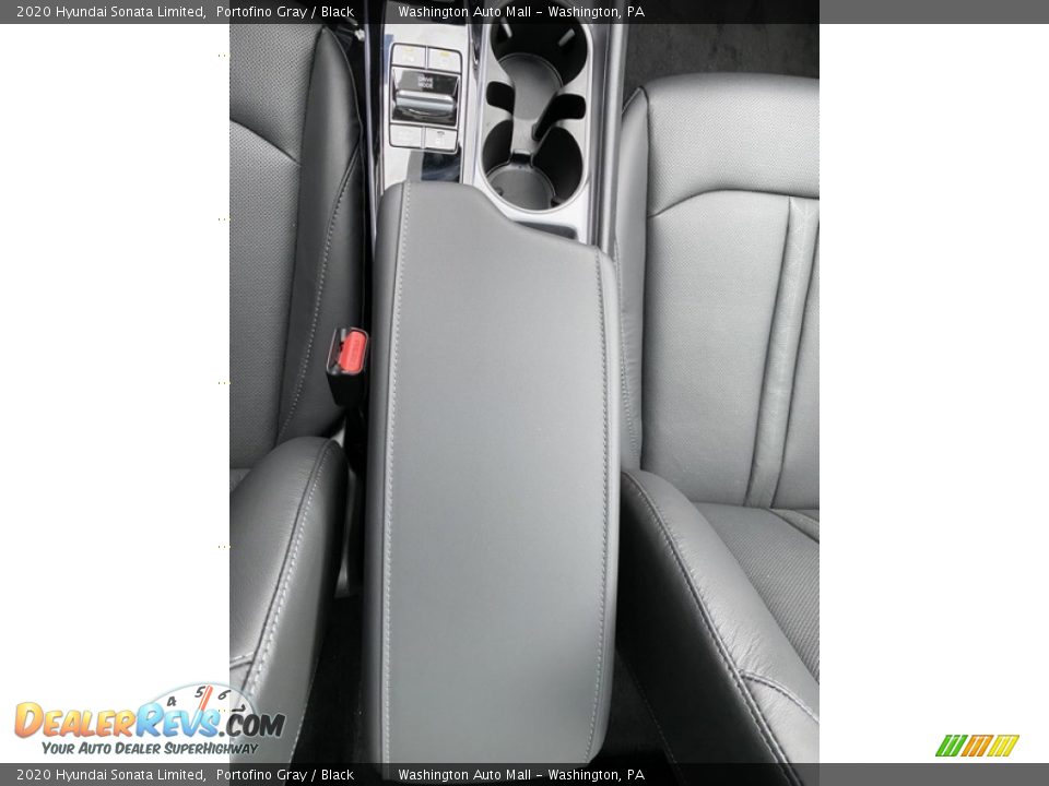 2020 Hyundai Sonata Limited Portofino Gray / Black Photo #34